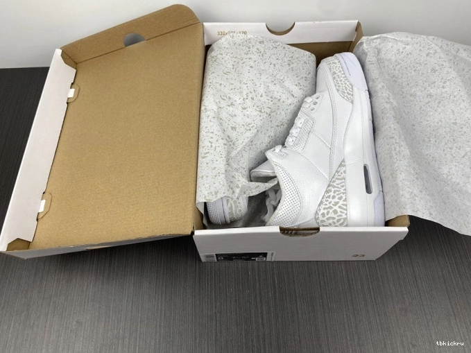 Cheap TBK Retro Air 'Triple 3 Jordan White' PS 429487-111 0717